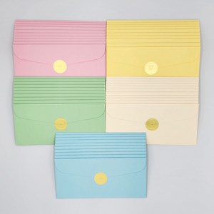 스토리 멜로우 편지 용돈봉투 5종 x 10p + 골드 스티커 50p 세트