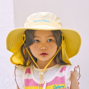 베네통키즈 아동용 쿨 웨이브 캠핑햇 플랩캡