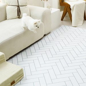 LIFANG 반려동물 미끄럼방지 매트 러그, 헤링본, 240 x 140 ..., 1개