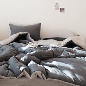 루시드슬립 국내산 부드러운 디어마이 리버서블 워싱 옥수수솜 차렵 이불패드 세트