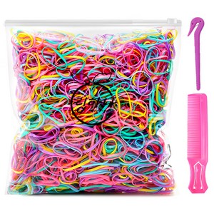 링하나 대용량 머리끈 지퍼백 + 이지컷 + 빗 세트 RH3