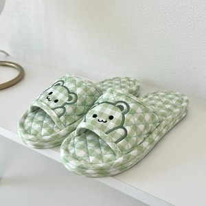 제이드슈 3중 쿠션 면 실내 슬리퍼