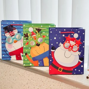 이플린 크리스마스 입체 쇼핑백 3종 세트