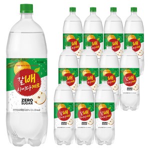 갈아만든배 갈배사이다 제로, 1.5L, 12개