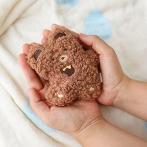 모찌타운 뽀글뽀글 핫팩인형, 뽀글베어, 12.5cm, 1개