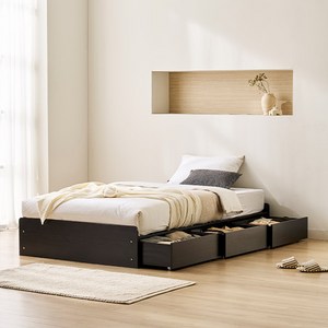 스칸디아 레이든 무헤드 3단 수납 침대 + 딥슬립 독립 매트리스 세트 방문설치