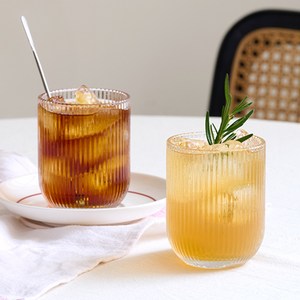 홈카페 유리컵 260ml 아이스 1샷잔 + 커피1샷 유리컵