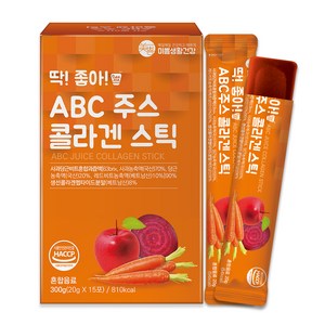 미쁨생활건강 딱좋아 ABC주스 콜라겐 젤리 스틱, 300g, 1개