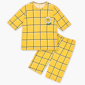 유니프랜드 아동용 해피 플라워 7부 내의 세트