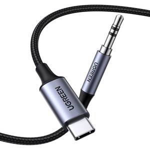 유그린 DAC C타입 to 3.5mm AUX 케이블 1m, CM450, 혼합색상