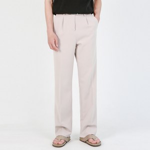 더액션 남성용 감탄 링클프리 세미 와이드 슬랙스 정장 바지 P3009