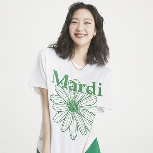 마르디메크르디 여성용 플라워 면 티셔츠