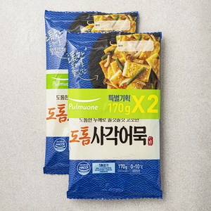 풀무원 도톰사각어묵, 170g, 2개