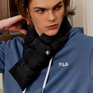 휠라 패딩 머플러, FREE, 블랙, 1개