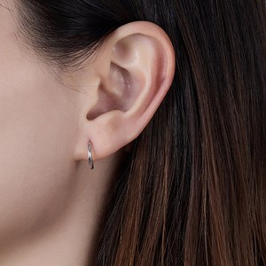 젤루나 써지컬 초슬림 심플 원터치 링 귀걸이 두께 1.2mm x 링 내경 12mm P-03 2p