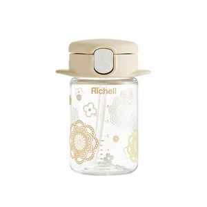 릿첼 AQ 슬림 빨대컵 R, 베이지, 160ml, 1개
