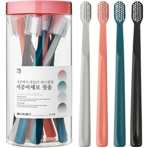 살림백서 데일리 이중 미세모 파스텔핏 칫솔, 16개입, 1개