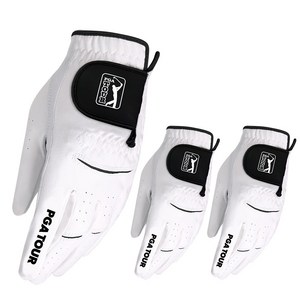 PGA투어 남성용 합피 맥스 플렉스 골프장갑 왼손용, 25호, free, 3개