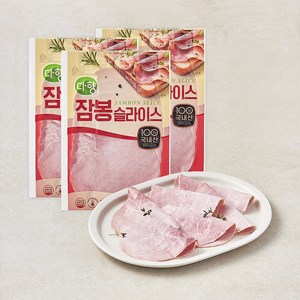 다향 잠봉 슬라이스햄, 100g, 3개