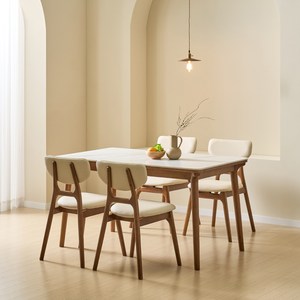 루시드퍼니처 라미 포세린 세라믹 원목 식탁의자세트 4인용 방문설치