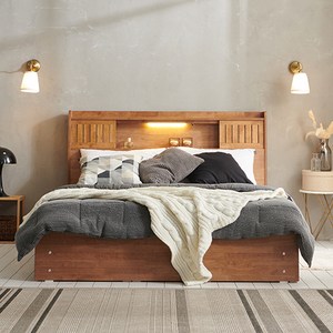 잉글랜더 미뉴엣 LED 원목 수납 침대 프레임 단품 방문설치