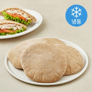 브로드카세 저당 통밀 포켓 브레드 1 (냉동), 90g, 4개입, 1개