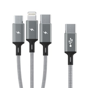 요이치 마운틴 베타C 3in1 멀티 고속충전케이블