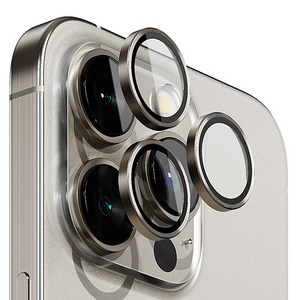 빅쏘 빛번짐 방지 후면 카메라 렌즈 링 강화유리 휴대폰 보호필름 + 부착가이드 내추럴, 1세트