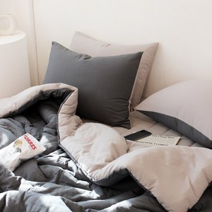 루시드슬립 국내산 부드러운 디어마이 리버서블 워싱 옥수수솜 차렵이불 세트