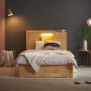 잉글랜더 미뉴엣 LED 원목 수납 침대 프레임 단품 방문설치