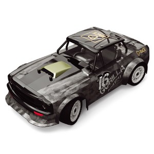 레프리카 2.4GHz 1/16 4륜구동 자이로 드리프트카 레이싱RC CBT110624GY, 화이트