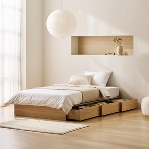 스칸디아 레이든 무헤드 3단 수납 침대 프레임 방문설치