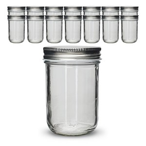 미르코리아 젤리 유리 공병, 15개, 250ml