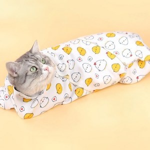 파스텔펫 반려동물 삐약이 접착 요술담요, 화이트, L, 1개