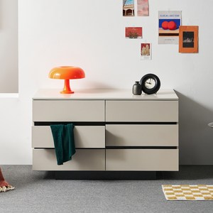 도모디자인 카르테 와이드 3단 6칸 서랍장 1200 방문설치