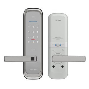 밀레시스텍 무타공 지문인식 스마트 도어락 ME-M58F