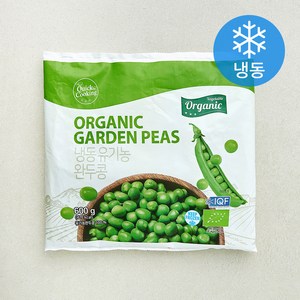 퀵쿠킹 유기가공식품 인증 완두콩 (냉동), 600g, 1개