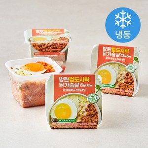방탄푸드 방탄컵도시락 닭가슴살 김치볶음밥 & 계란후라이 (냉동), 230g, 4개