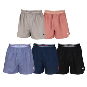 비버리힐스폴로클럽 남성용 통기성 숨쉬는 아웃밴드 트렁크 사각팬티 5종 세트