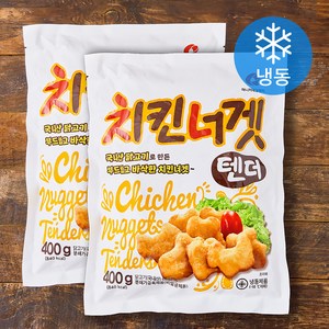 마니커에프앤지 치킨너겟 텐더 400g + 400g (냉동), 1개