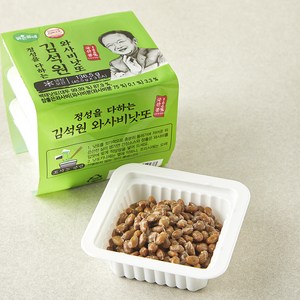 맑은물에 김석원 와사비낫또 3팩, 136.5g, 1개