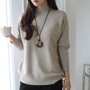 루시다 여성용 레아나 반폴라 니트