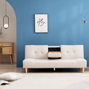 푹쉼 이지업 FPL 가죽 소파베드 + 접이식 컵홀더 방문설치