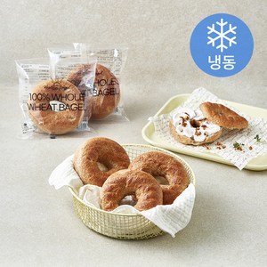 웨스턴베이글 100% 통밀 베이글 4개입 (냉동), 340g, 1개