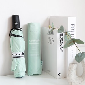 크로커다일 UV 자외선 차단 레터링 암막 전자동 3단 양산 겸용 우산