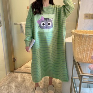 피어니스트 여성용 파자마 원피스 잠옷