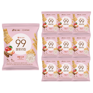 빙그레 99칼로리칩 애플시나몬, 30g, 10개