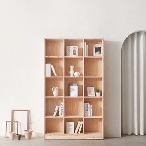 하모벨 삼나무 원목 책장 1200 일반형 방문설치