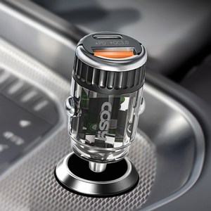 코시 C타입 PD 36W + USB A QC 3.0 2포트 시거잭 매립형 초고속 차량용 충전기, CGR4139AT, 블랙