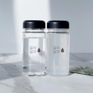 가쯔 마이보틀 무지 물병 텀블러 2p + 스티커 2p 세트, 혼합색상, 400ml, 1세트